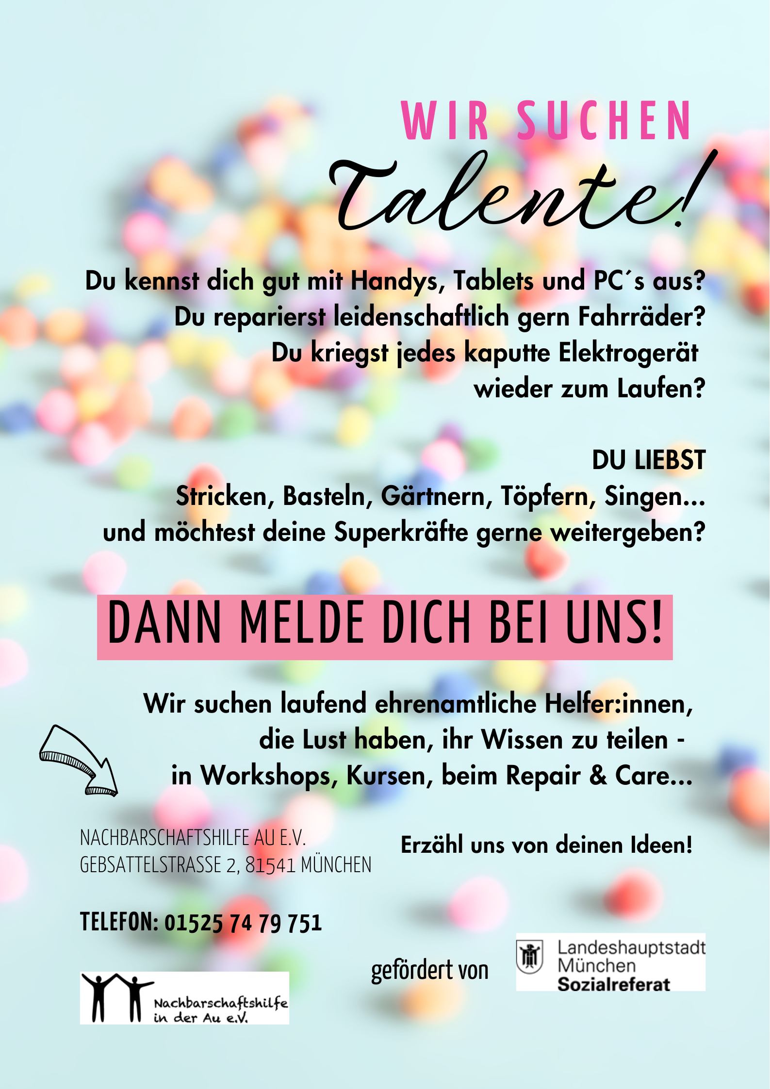 Wir suchen Talente Nachbarschaftstreff - Talente gesucht