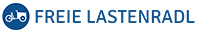 Logo Freie Lastenradl, es ist blau mit einem gezeichneten Fahrrad
